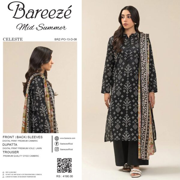 Saya 3 Piece Printed Lawn